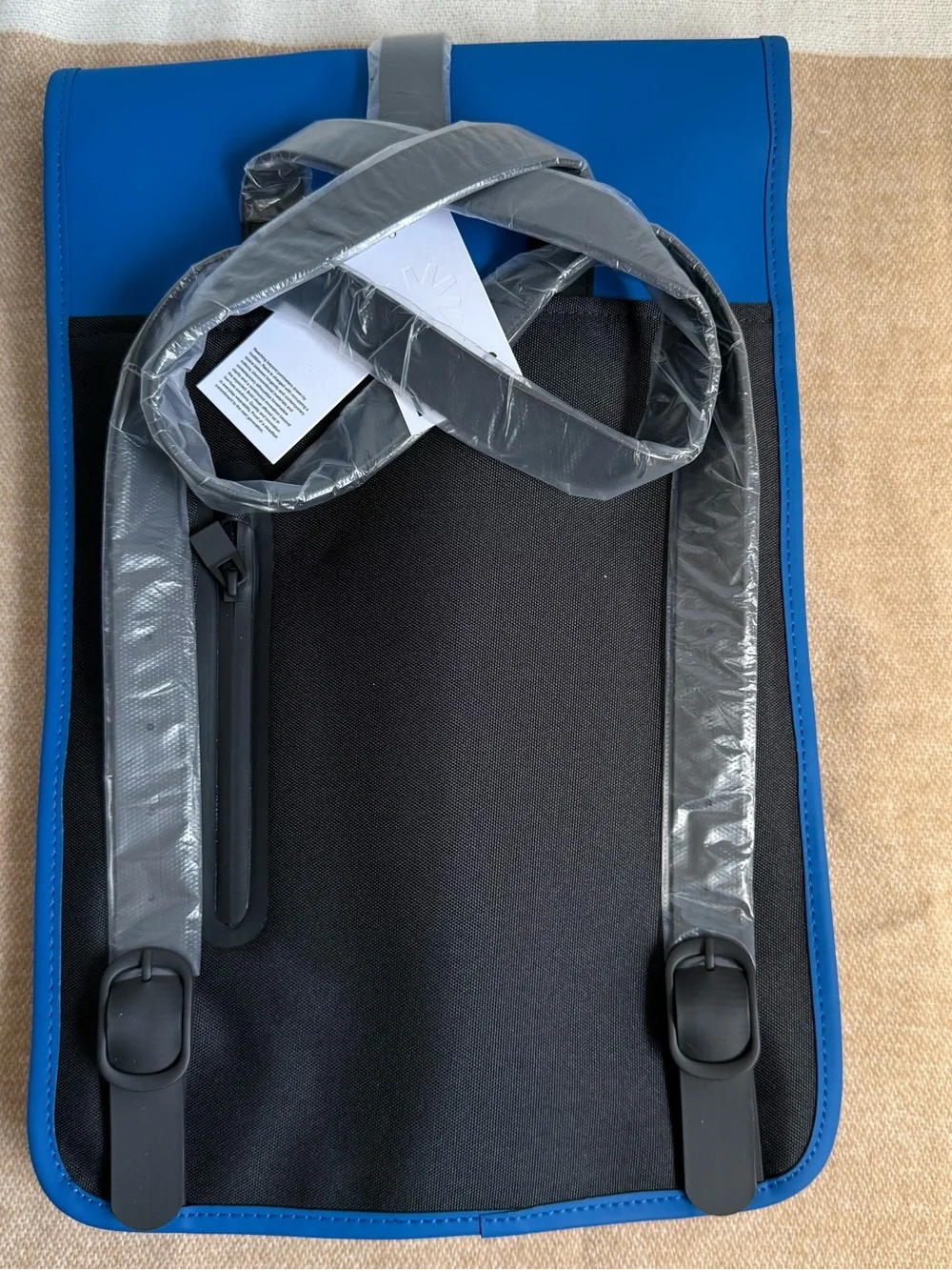 Rains Mini Blue/Waves waterproof W3 Backpack